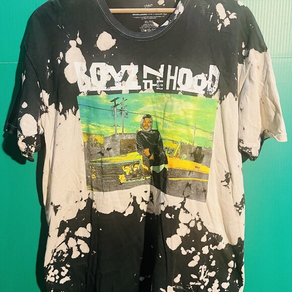 Boyz n the Hood Movie T-Shirt XL Black Bleach Tie Dye Ice Cube Graphic 2022 Colu - Picture 1 of 5